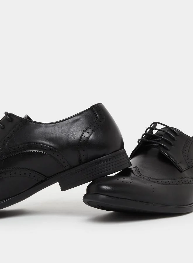 ستايلي حذاء أوكسفورد جلد وينج تيب